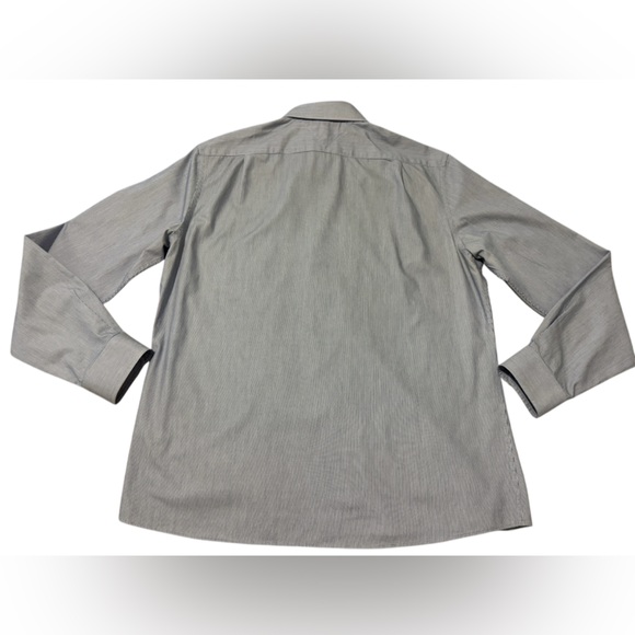 Tommy Hilfiger Men's Blue/White Button-Up Shirt Striped Size:17 (36-37) - Picture 4 of 5